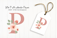 Alphabet, Letters, Monogram, pink flowers Product Image 1