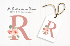 Alphabet, Letters, Monogram, pink flowers Product Image 1
