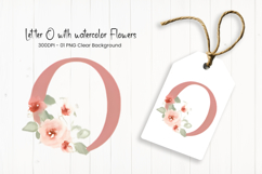 Alphabet, Letters, Monogram, pink flowers Product Image 1