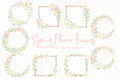 spring flower frame sublimation png Product Image 1