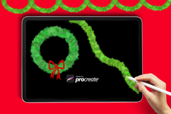 Christmas Wreath Procreate Brush