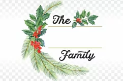 Round sign Christmas Family Monogram png sublimation design Product Image 2