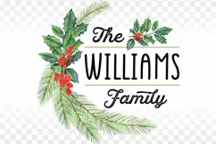 Round sign Christmas Family Monogram png sublimation design Product Image 3
