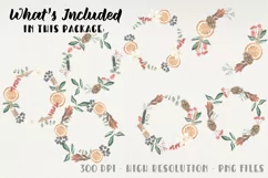 Festive Joy Wreaths Watercolor Wreaths Hand Painted Flowers Product Image 3