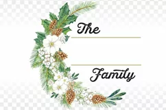 Christmas Family Door Sign Monogram png sublimation Product Image 2