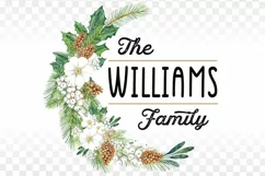 Christmas Family Door Sign Monogram png sublimation Product Image 3