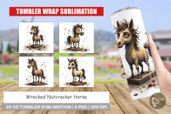 Tumbler Wrecked Nutcracker Horse Product Image 1