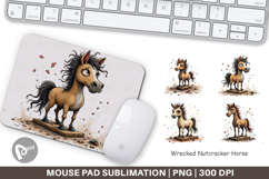 Mouse Pad Wrecked Nutcracker Horse Product Image 1