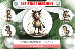 Ornament Wrecked Nutcracker Horse Product Image 1