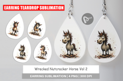 Earring Wrecked Nutcracker Horse Product Image 1