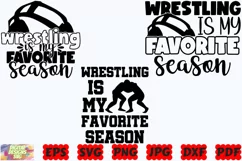 Wrestling Is My Favorite Season SVG | Wrestling SVG | Sport Product Image 1