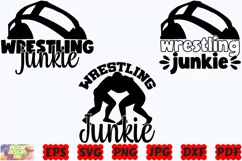 Wrestling Junkie SVG | Wrestling SVG | Sport SVG |Junkie SVG Product Image 2