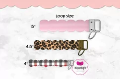 Wrist Key Fob Template|Scallop Key Fob SVG|Faux Leather Fob Product Image 2