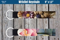 Wristlet Keychain Sublimation | flowers png Product Image 1