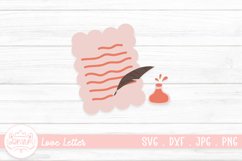 Love Letter Clipart Sticker | Valentine Clipart Sticker Product Image 1