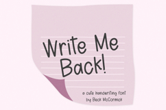 Write Me Back Sans Product Image 1