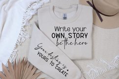 Write Your Own Story Sleeve SVG, Motivational SVG Design Product Image 2