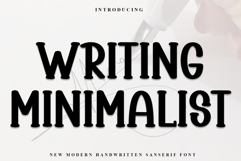 Writing Minimalist Product Image 1