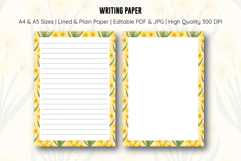 Daffodil Flower Letter Writing Paper | Writing paper Product Image 1