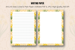 Daffodil Flower Letter Writing Paper | Writing paper Product Image 1