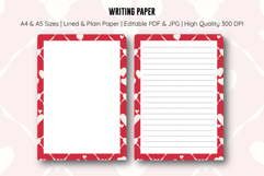 Heart Letter Writing Paper | Writing paper Product Image 1