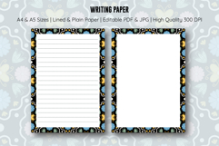 Folk Floral Letter Writing Paper | Writing paper Product Image 1