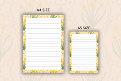 Daffodil Flower Letter Writing Paper | Writing paper Product Image 2