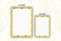 Daffodil Flower Letter Writing Paper | Writing paper Product Image 2