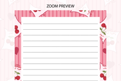 Cherry Coquette Letter Writing Paper | Writing paper Product Image 3