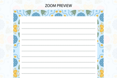 Folk Floral Letter Writing Paper | Writing paper Product Image 3
