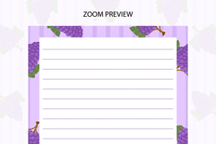 Grapes Letter Writing Paper | Writing paper Product Image 3