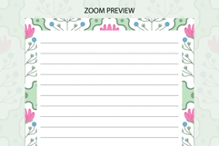 Folk Flower Letter Writing Paper | Writing paper Product Image 3