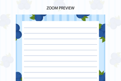 Blueberry Letter Writing Paper | Writing paper Product Image 3