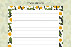 Daffodil Flower Letter Writing Paper | Writing paper Product Image 3