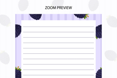 Blackberry Letter Writing Paper| Writing paper Product Image 3