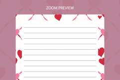 Heart Letter Writing Paper | Writing paper Product Image 3