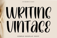 Writing Vintage Product Image 1