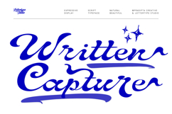 Written Capture Expressive Display Script Typeface Product Image 1