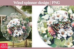 Floral Frog Wind Spinner, Garden Spring wind spinner Product Image 1