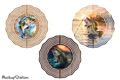 Fishing Wind Spinner PNG|Fish Spinner Sublimation Product Image 2