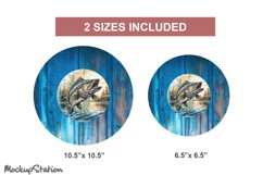 Fishing Wind Spinner PNG|Fish Spinner Sublimation Product Image 4