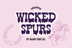 WICKED SPURS Western Halloween Font Product Image 1