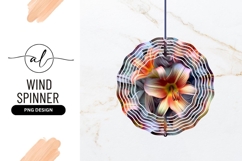 Colorful Lilies and Abstract Ribbons Floral Composition Product Image 1