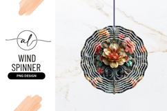 Detailed floral pattern with stylized flowers in shades Product Image 1