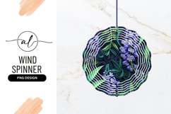Paper Cutout Floral Illustration with Blue Flowers and Green Product Image 1