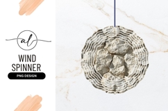 Wind Spinner Round Png White Stone Texture Product Image 1