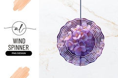 Soft Lilac Flowers Gentle Wind Spinner Round Png Product Image 1