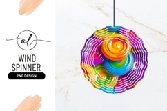 Colorful Abstract Round Wind Spinner P N G Illustration Product Image 1