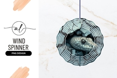 Snake Head Emerging from Cracked Stone Illustration Product Image 1