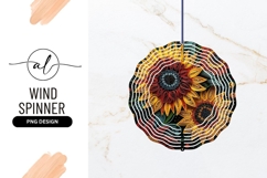 Colorful Paper Quilling Sunflowers on Black Background Product Image 1